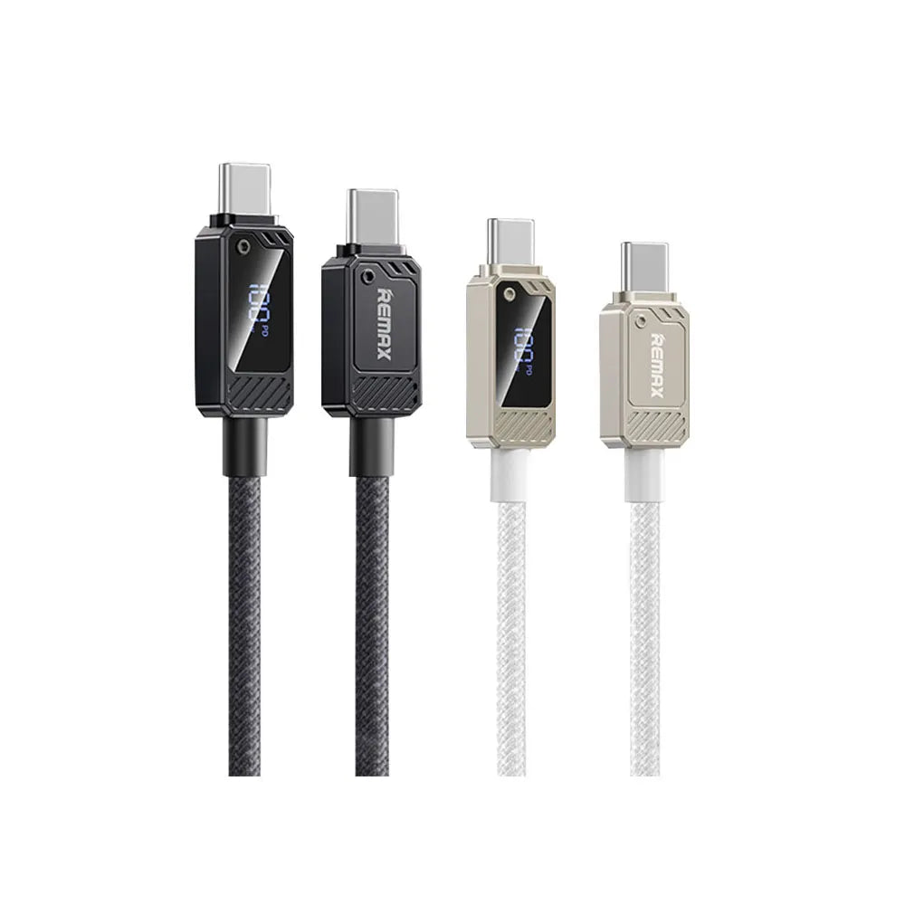 Four USB cables with different connectors on a white background