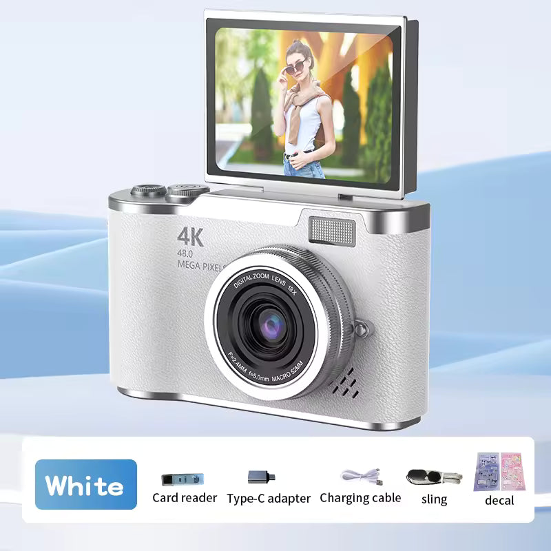 Mini Digital Camera - 16X Powerful Zoom Compact Vlogging HD Camera