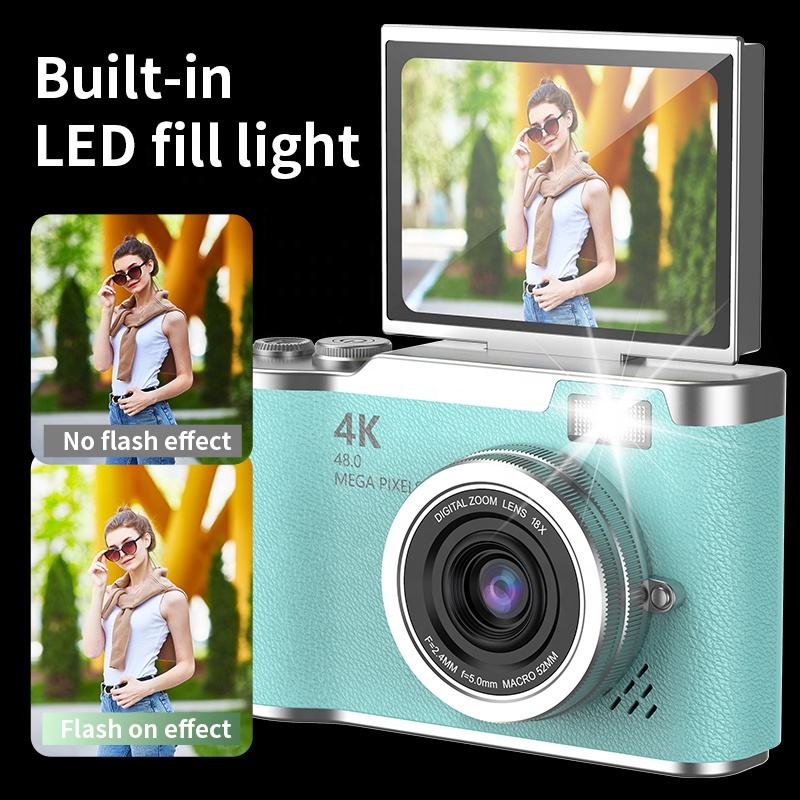 Mini Digital Camera - 16X Powerful Zoom Compact Vlogging HD Camera