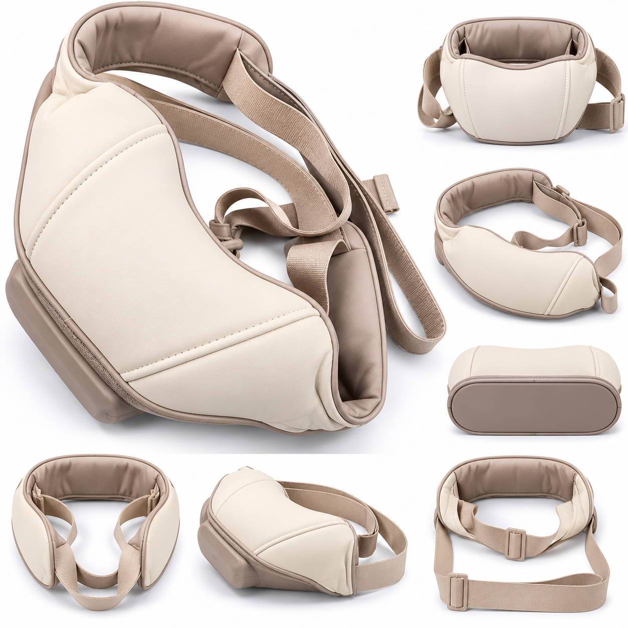 Electric Neck & Shoulder Massager with Heat | Deep Tissue Kneading Massage Pillow | Portable Body Relaxation Massager