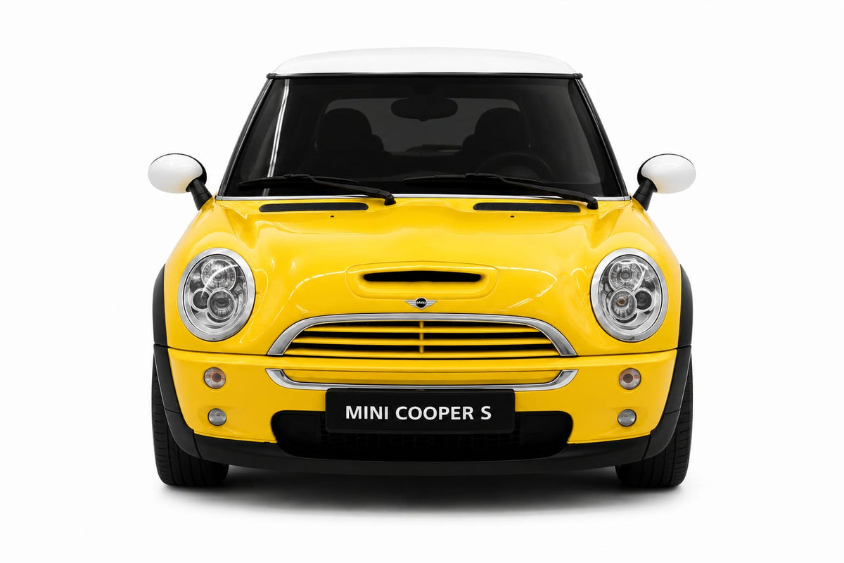 Mini Cooper S Toy Car Model – Stylish Yellow Pull Back Car for Kids, Collectible Toy Vehicle