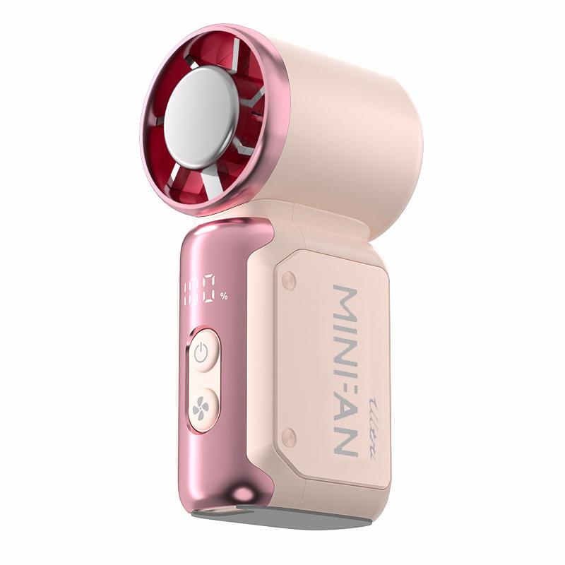 Mini Fan Portable Rechargeable with Digital Display