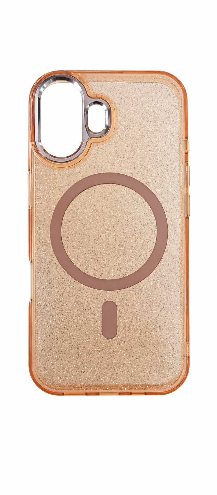 IPHONE 17 Glitter Magnetic Transparent Mobile Back Cover Case