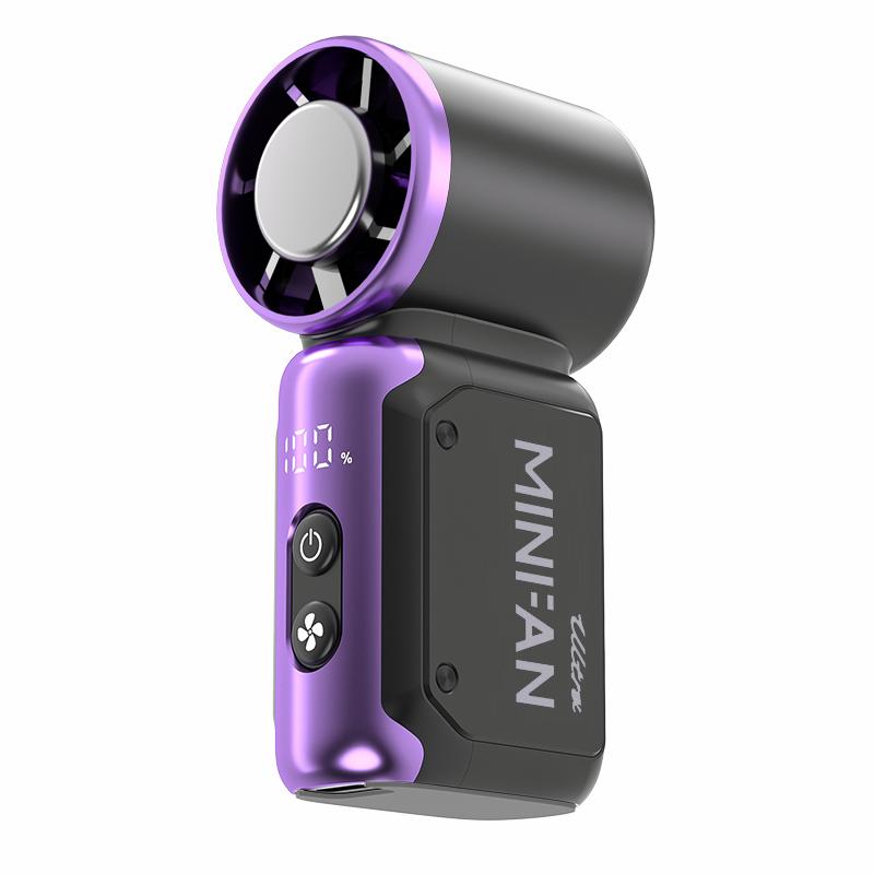 Mini Fan Portable Rechargeable with Digital Display
