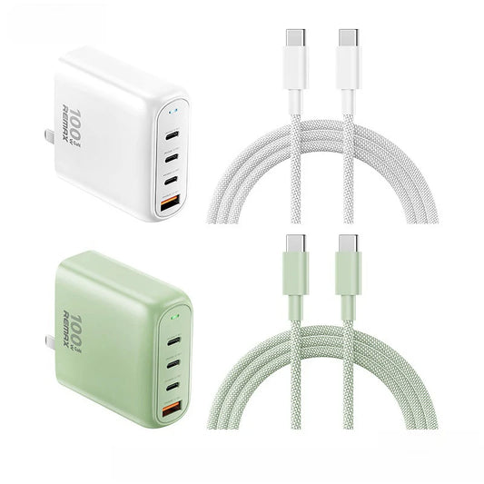 REMAX Multi-Port Fast Charger 100W GaN cable (RP-U20 CN)