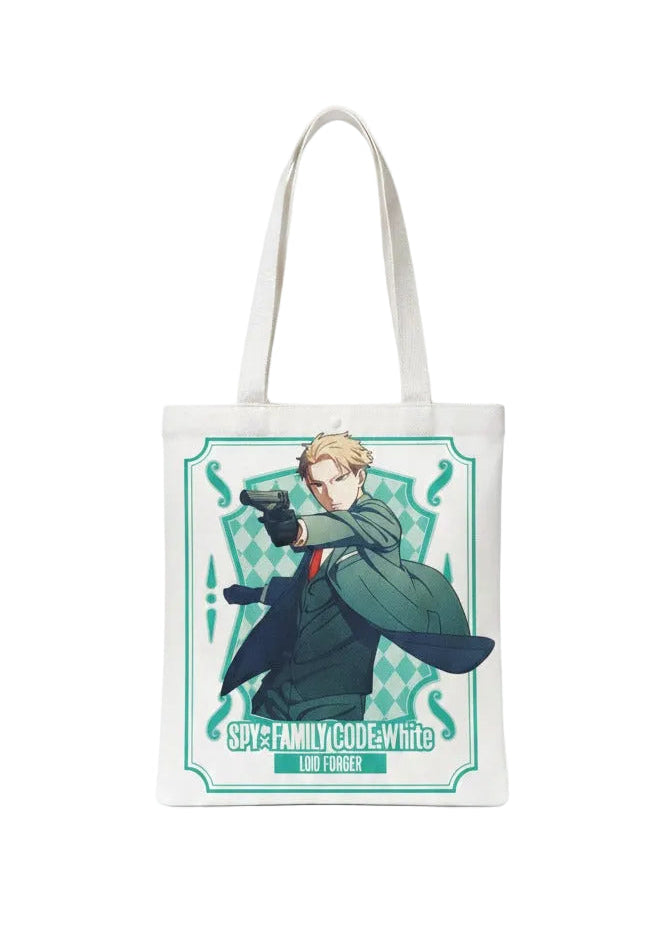 Family Anime Printed Tote Bag