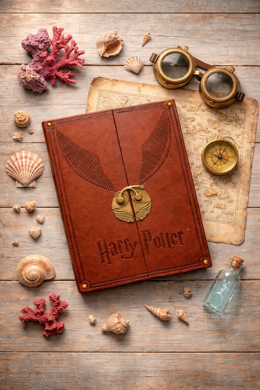 Harry Potter  Diary (Golden Snitch Vintage Leather )