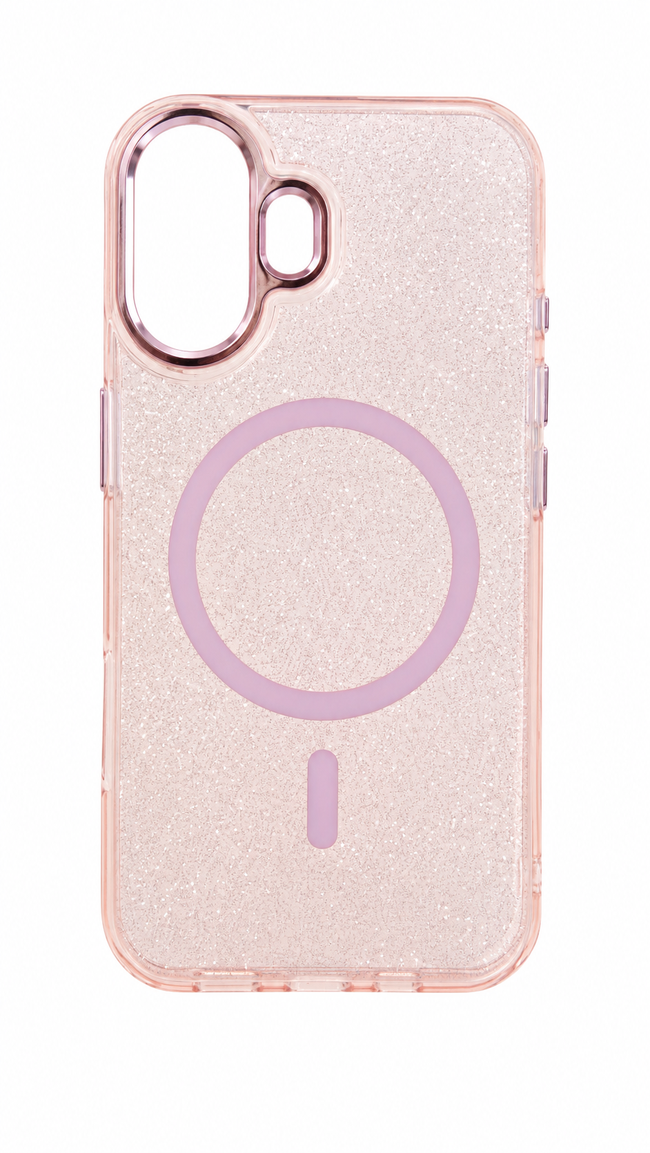 IPHONE 17 Glitter Magnetic Transparent Mobile Back Cover Case