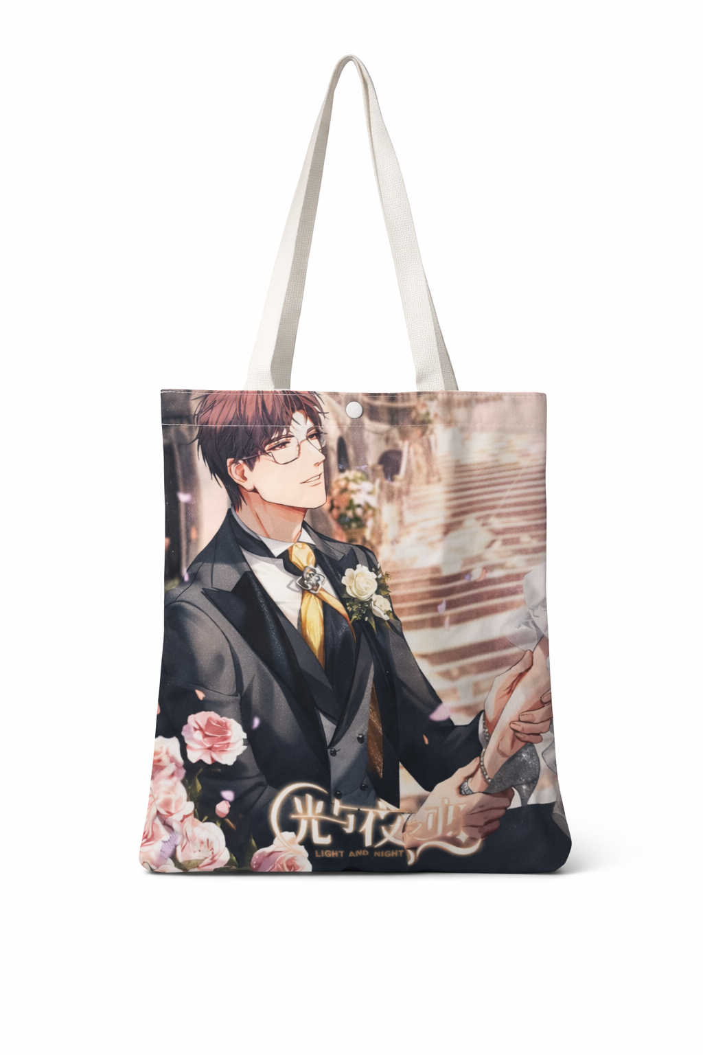 Anime Printed Canvas Tote