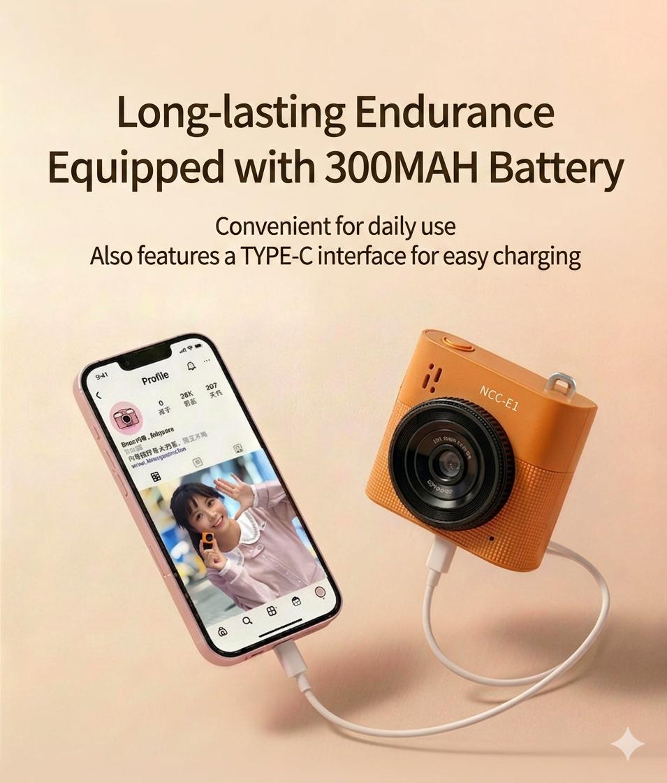 Mini Digital Camera - Portable HD Video 64MP Recorder