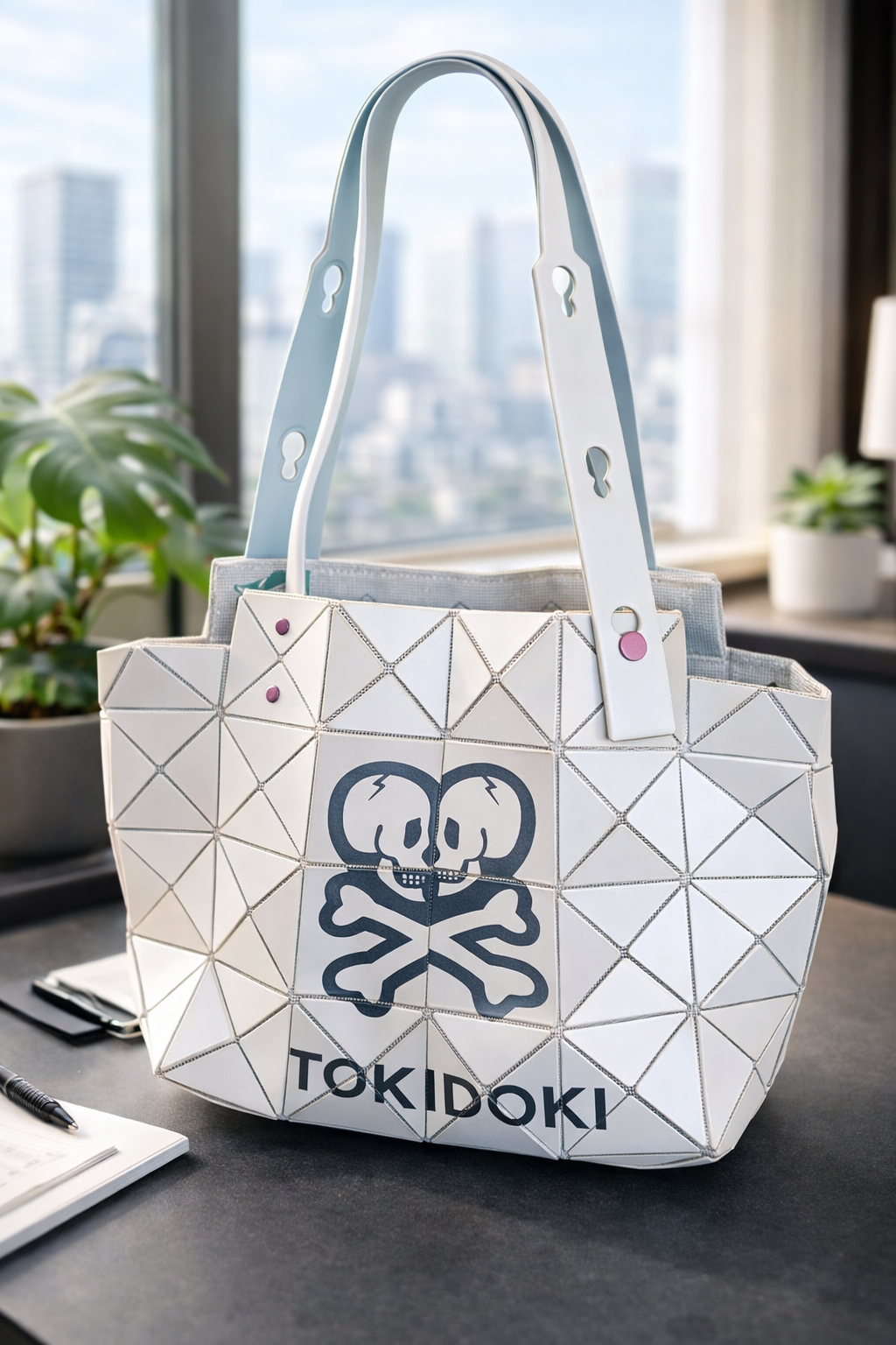Women’s Geometric Printed Tote Handbag