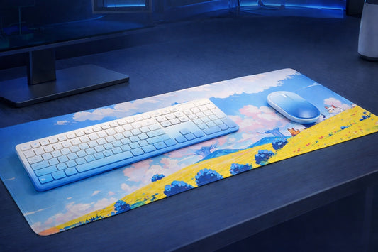 Extended Gaming Mouse Pad & Keyboard Combo