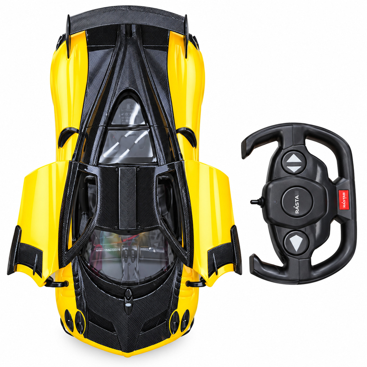 Rastar Remote Control Sports Car Toy with Steering Wheel Remote RC Car for Kids