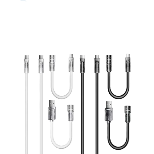 Set of flexible metal hoses with connectors on a white background, featuring the brand 'Kannizz'.