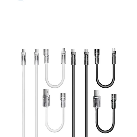 Set of flexible metal hoses with connectors on a white background, featuring the brand 'Kannizz'.