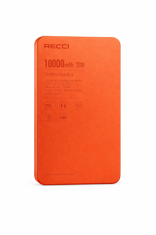 Power Bank Fast Charging RECCI 10000mAh Magnetic 20W