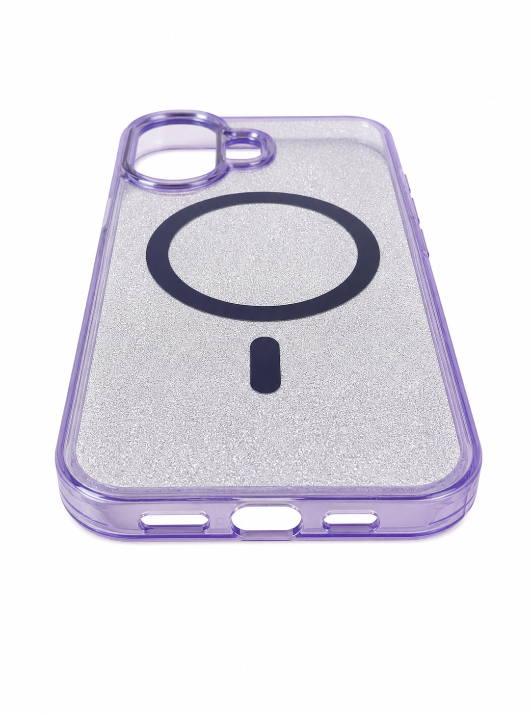 IPHONE 17 Glitter Magnetic Transparent Mobile Back Cover Case
