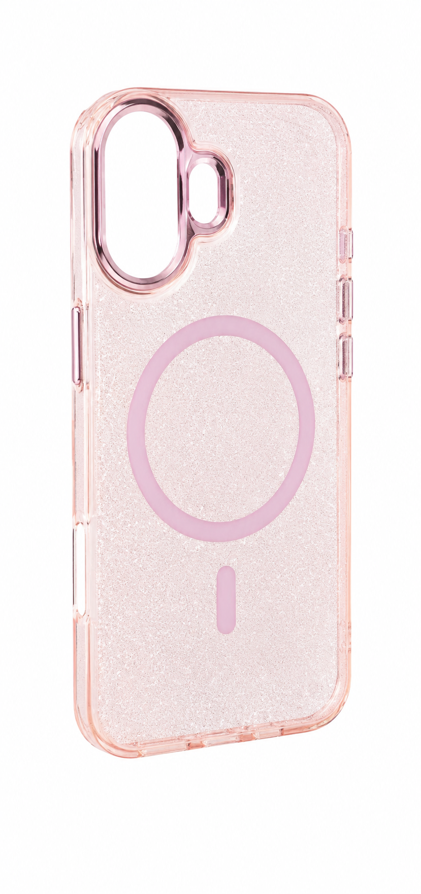 IPHONE 17 Glitter Magnetic Transparent Mobile Back Cover Case