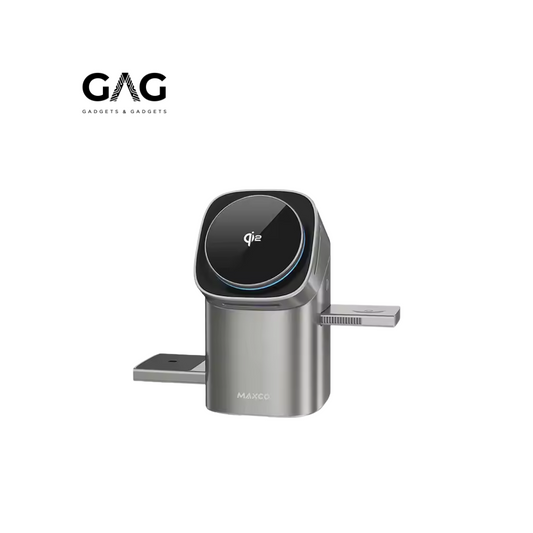 Magnetic Wireless Charger Maxco Geometry II Qi2 Full Touch