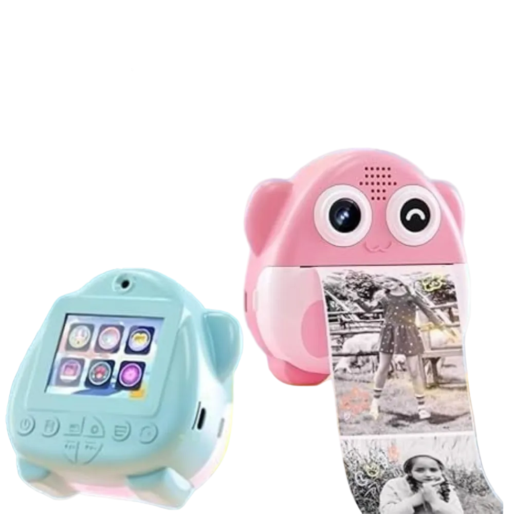 Mini Bluetooth Instant Print Camera Inkless Photo Printer for Kids