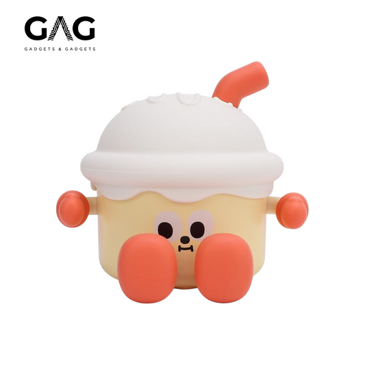 Cute cartoon icecream character with peach legs on a white background, featuring the GAG Gadgets & Gadgets logo.